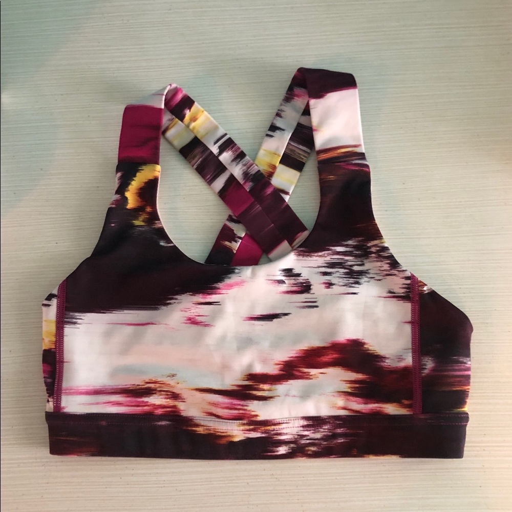 Tie dye lulu lemon sports bra